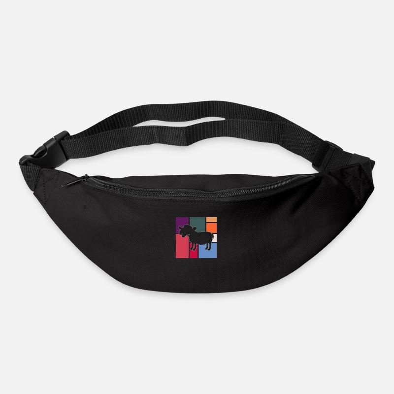 Schaf - Gürteltasche - Schwarz
