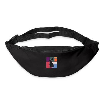 Lièvre - Sac banane - noir - Devant