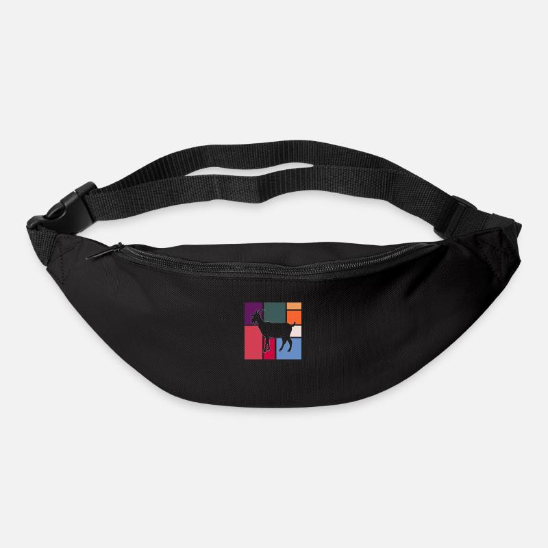 Ziege - Gürteltasche - Schwarz