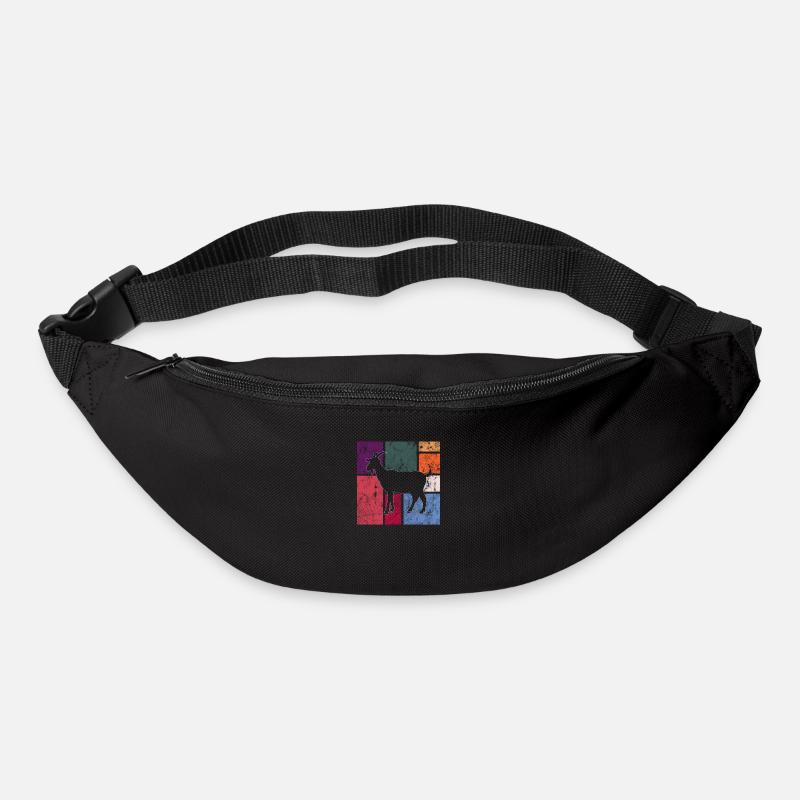 Ziege - Gürteltasche - Schwarz