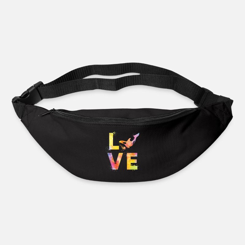 Orca liebe - Gürteltasche - Schwarz
