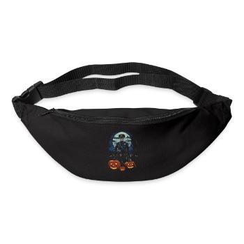 Halloween Polizist Zombie Kostüm Spukige Polizei - Gürteltasche - Schwarz - Vorne