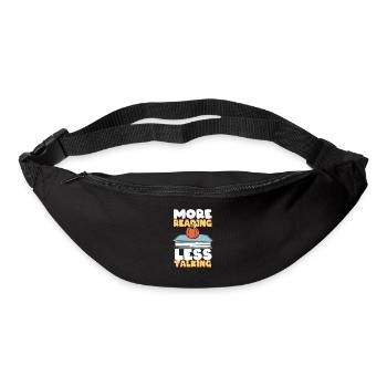 Lire la suite, parler moins Drôle d’amateur de livres - Sac banane - noir - Devant