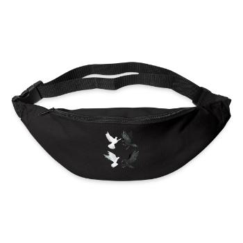 Drôle d’observation d’oiseaux - Sac banane - noir - Devant