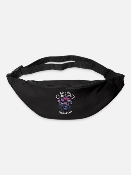 Just A Boy Who Loves Highland Cows - Bum bag - black