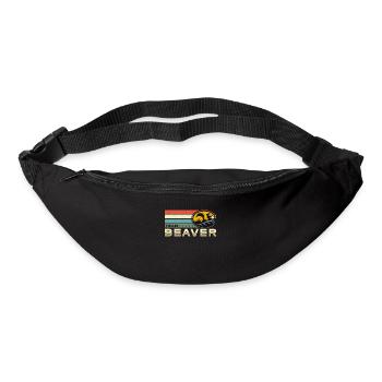 Beaver Dam Team Beaver Retro Loves Rodent Animals - Bum bag - black - Front