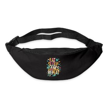 Eat Sleep Dance Repeat Typografie - Gürteltasche - Schwarz - Vorne