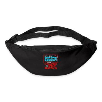 Dating A Gamer Love Is Like A Gaming Session - Bum bag - black - Front