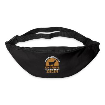 Bauernhof Landwirt Bauer Ziegen - Gürteltasche - Schwarz - Vorne