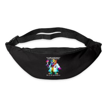 Ich habe weder die Zeit noch die Buntstifte - Gürteltasche - Schwarz - Vorne