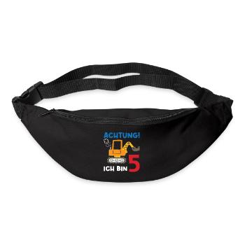 Achtung Ich bin Fünf - Gürteltasche - Schwarz - Vorne