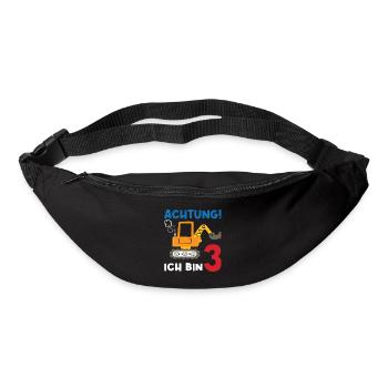 Achtung Ich bin Drei - Gürteltasche - Schwarz - Vorne