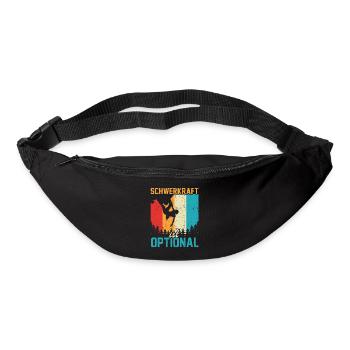 Bouldern Kletterhallen Klettern Humor Boulderer - Gürteltasche - Schwarz - Vorne