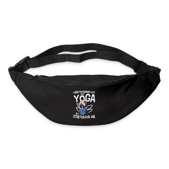 I Like Working Out But Yoga Is A Stretch For Me - Gürteltasche - Schwarz - Vorne