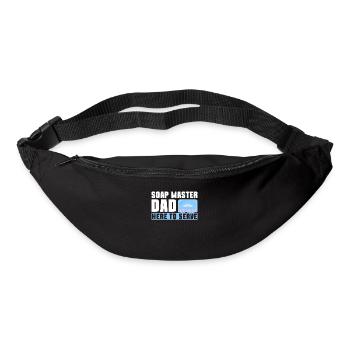 Soap making father soap boiler saying dad - Bum bag - black - Front