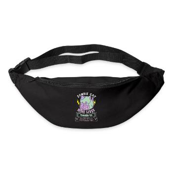 Zombie Cat Undead Kitty Horror Meow Creepy - Bum bag - black - Front