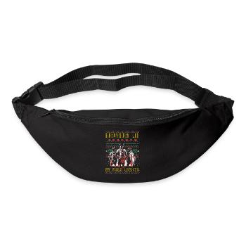 Tapferkeit beleuchtet von Weihnachtslichtern Feuer - Gürteltasche - Schwarz - Vorne