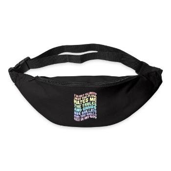 Je ne suis pas maladroit drôle - Sac banane - noir - Devant