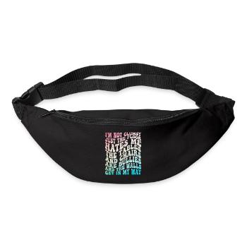 Groovy Clumsy Women Sarcasm Joke - Sac banane - noir - Devant
