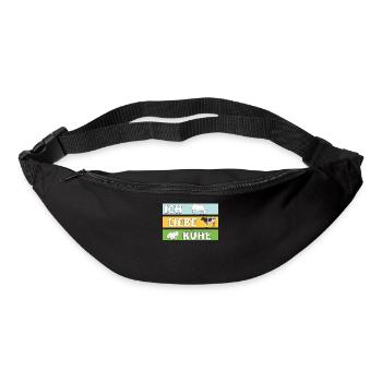 ICH LIEBE KÜHE - Gürteltasche - Schwarz - Vorne