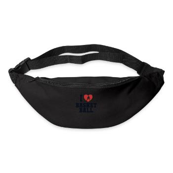 I love Basketball Basketballer Basketball Hoop - Bum bag - black - Front