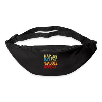 Nap food waddle wombat owner - Bum bag - black - Front