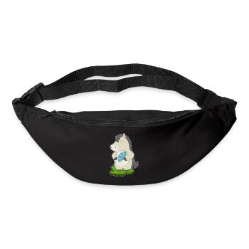 Éventail de main de cheval - Sac banane - noir - Devant