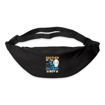 Brother of the birthday boy Funny paintball - Bum bag - black - Front