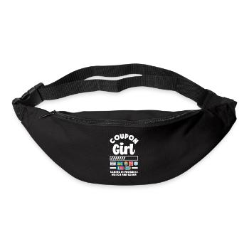 Lustiges Extrem Couponing Coupon Geschenk - Gürteltasche - Schwarz - Vorne