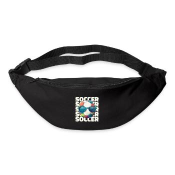 Joueur de football Drôle d’athlète Sport Amoureux du football - Sac banane - noir - Devant