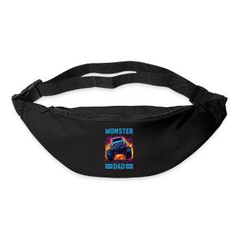 Monster Truck Papa Monster Papa Papa Trucker Retro - Gürteltasche - Schwarz - Vorne
