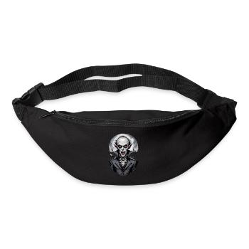 un vampire souriant 6 - Sac banane - noir - Devant