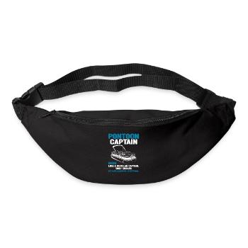 Pontoon Captain Definition Funny Boat Pontoons - Bum bag - black - Front