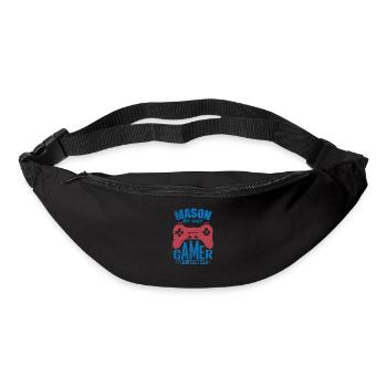 Mason by Day Gamer my Night Handwerker Beruf - Gürteltasche - Schwarz - Vorne