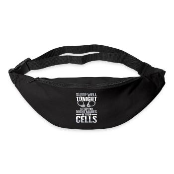 Funny Correction Officer Sleep Well In Their Cell - Gürteltasche - Schwarz - Vorne