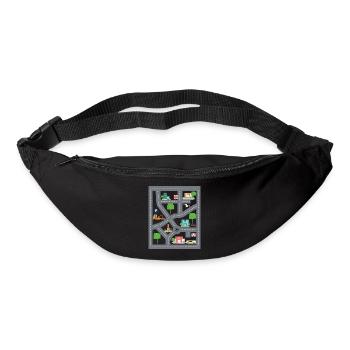 Play Rug Print Super Funny Dad Gift - Bum bag - black - Front