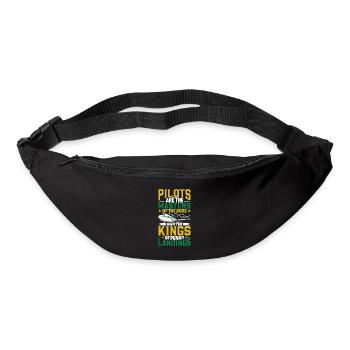 Pilot Aviation Airplane Airline Future Pilots - Bum bag - black - Front
