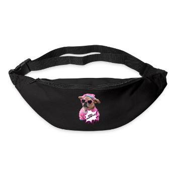 Rosa Wuffstyle - Gürteltasche - Schwarz - Vorne