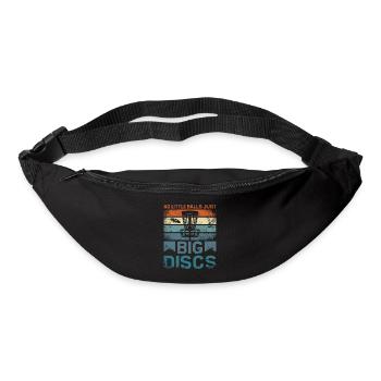 Pas de petites balles juste de gros disques, disc golf - Sac banane - noir - Devant