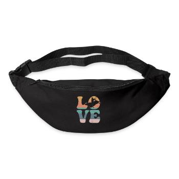 Bull rider bull riding LOVE - Bum bag - black - Front