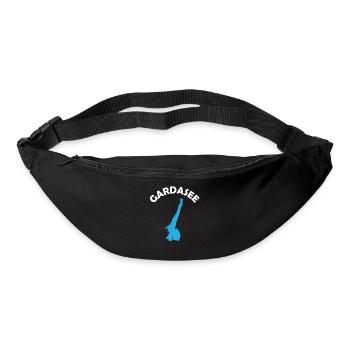 Ästhetischer Gardasee Italien Liebhaber Geschenk - Gürteltasche - Schwarz - Vorne