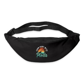 Coonhound Coon Hunt avec Plotts Treeing Walker - Sac banane - noir - Devant