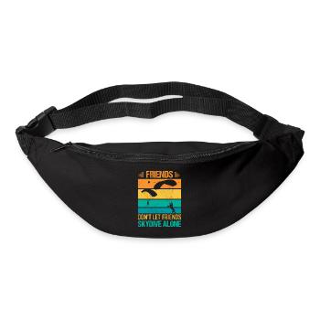 Les amis ne laissent pas les amis sauter seuls Skydiver S - Sac banane - noir - Devant