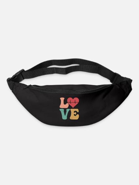 Herzkrankenschwester Kardiologie CNS LOVE - Gürteltasche - Schwarz