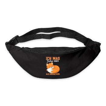 Fuchs Spruch Fuchs Outfit Fuchsliebhaber Fuchs - Gürteltasche - Schwarz - Vorne