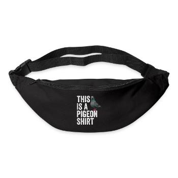 Das ist eine Taube - Gürteltasche - Schwarz - Vorne