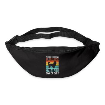 Cadeaux Maltipoo - Sac banane - noir - Devant