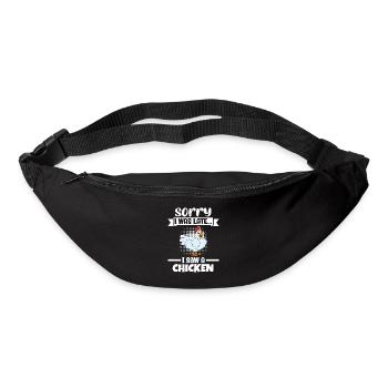Funny Chicken Saying Chicken - Bum bag - black - Front
