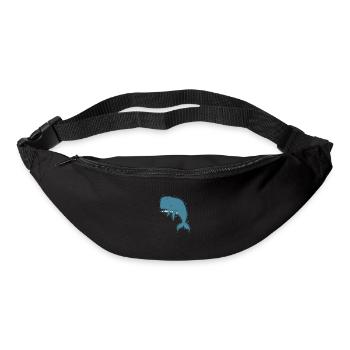 Sperm whale marine animal lives in the ocean - Bum bag - black - Front