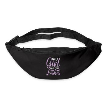 Aesthetician Just A Girl Who Does Lashes Skin Care - Gürteltasche - Schwarz - Vorne